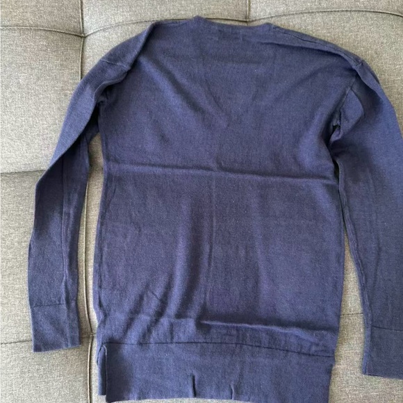 Polo by Ralph Lauren Deep Blue V-Neck Sweater - Picture 3 of 3